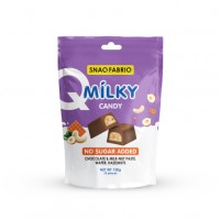 SNAQ FABRIQ Молочный шоколад с молочно-ореховой пастой, вафлей и фундуком (130гр)